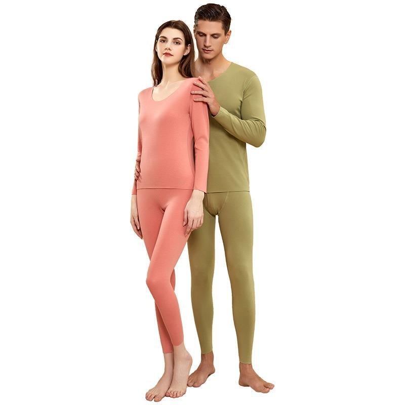 Unisex termalni komplet donjeg rublja Derong od akrilnih vlakana, grijanje, antibakterijski, ekstra debeli 301–350 g/m², dugi rukav top i hlače