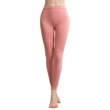 Moteriškos storos 100% medvilnės termines kelnes, vieno sluoksnio, išlaiko šilumą