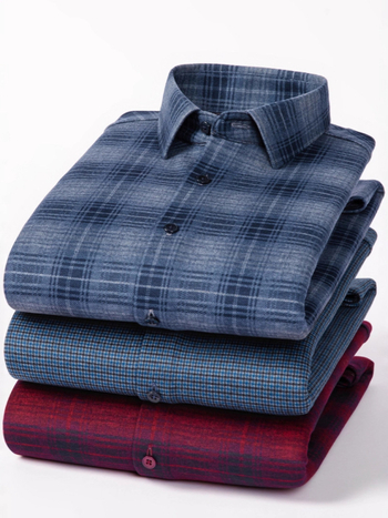 Meeste villane ruuduline särk, ruudukujuline krae, pikkade varrukatega (Talvine paksus; Polüester 71–80%)