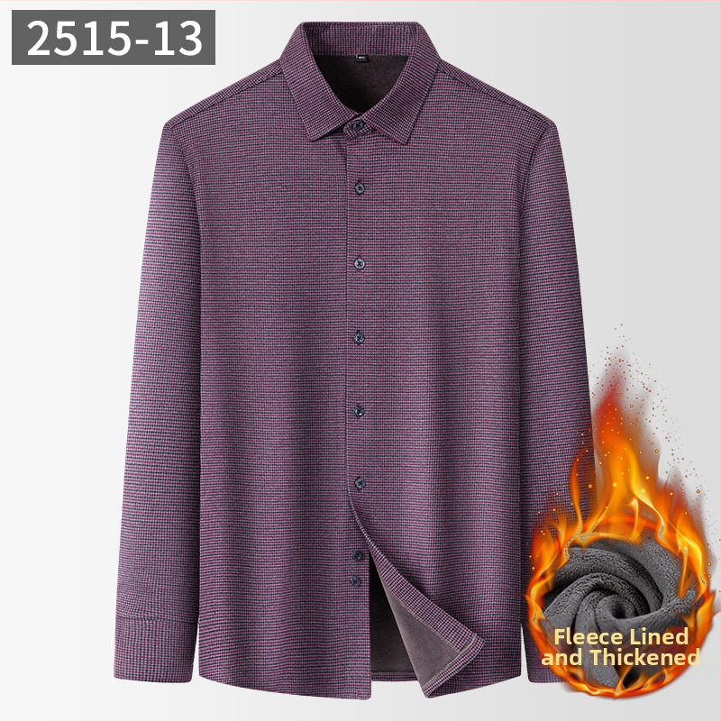 Meeste villane ruuduline särk, ruudukujuline krae, pikkade varrukatega (Talvine paksus; Polüester 71–80%)