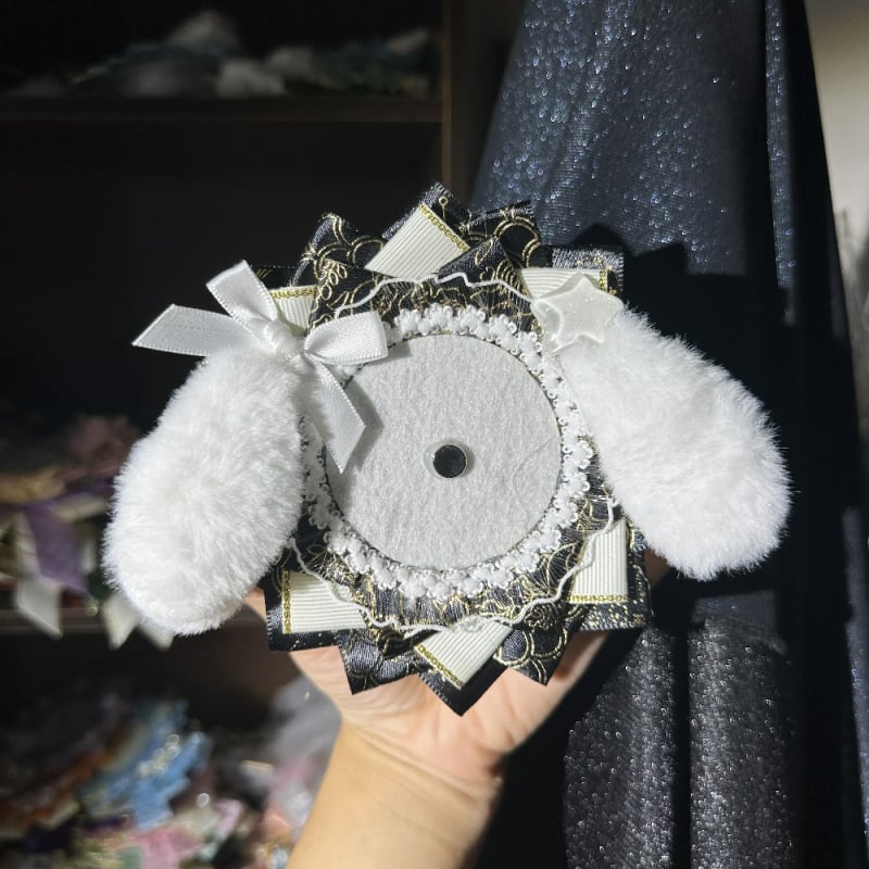 Пластмасова брошка с анимационни животни, принт, двойна употреба.