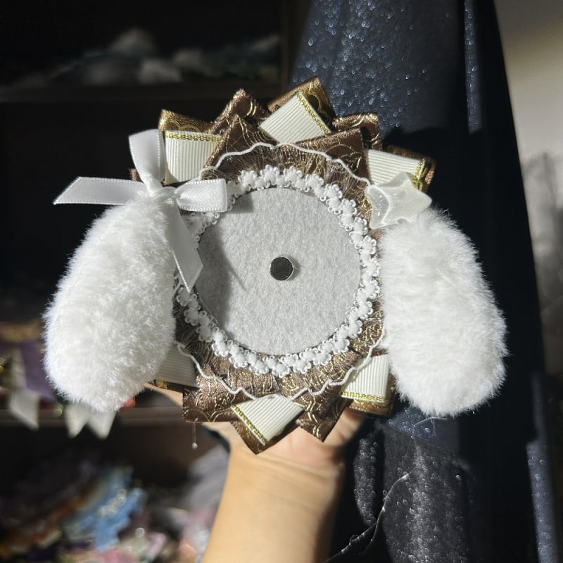 Пластмасова брошка с анимационни животни, принт, двойна употреба.