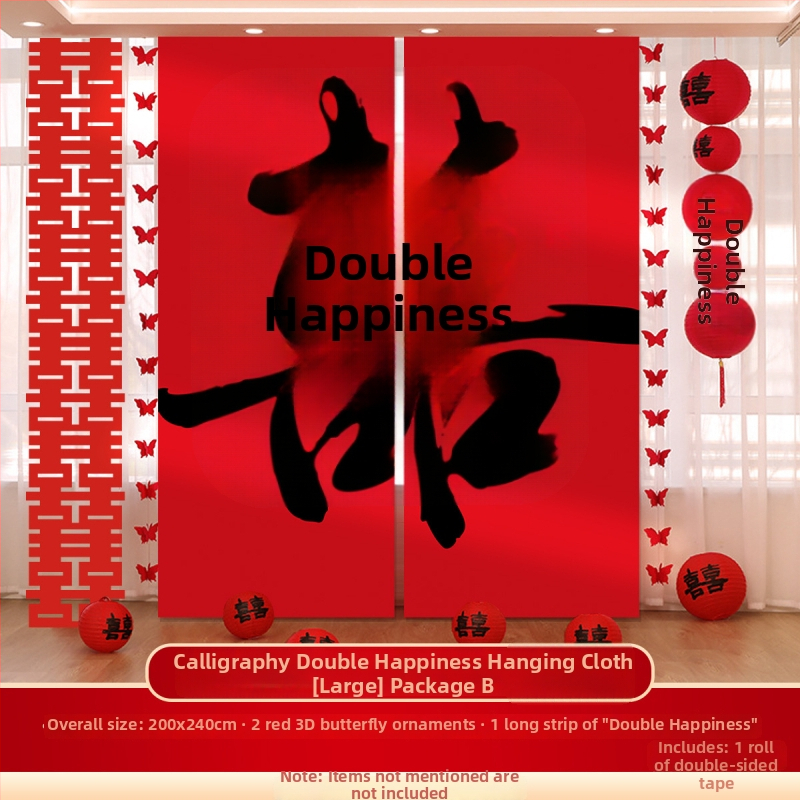 Esküvői reggeli köntös fotózáshoz és eljegyzési dekorációhoz – függő vászon falidekor (Anyag: Függő vászon; Importált: Nem; Márka: Kintoma; Kategória: Boldog szó)