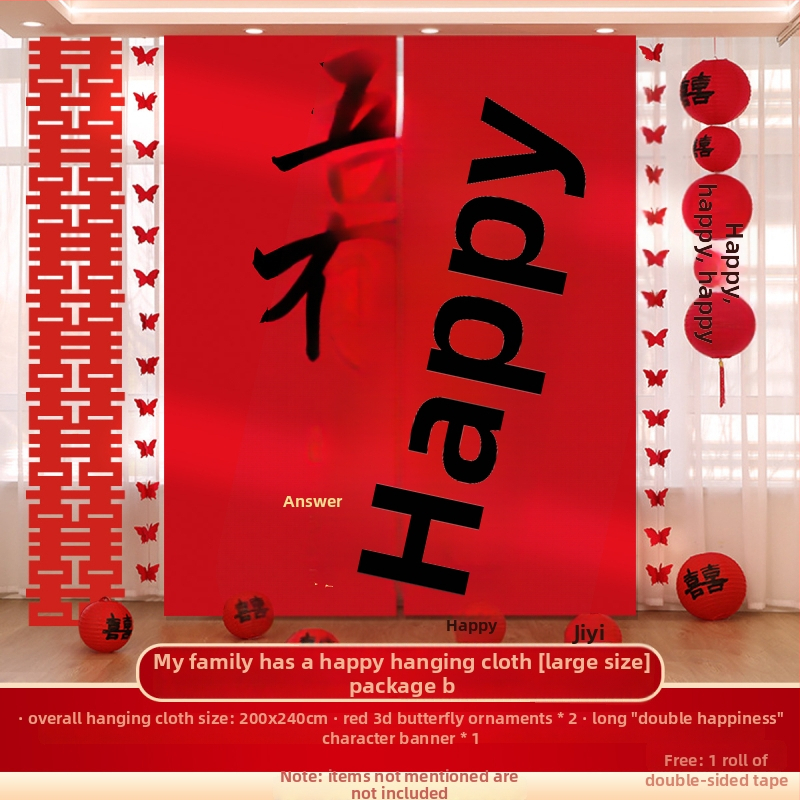 Esküvői reggeli köntös fotózáshoz és eljegyzési dekorációhoz – függő vászon falidekor (Anyag: Függő vászon; Importált: Nem; Márka: Kintoma; Kategória: Boldog szó)