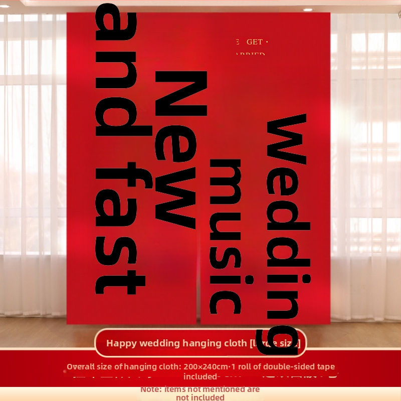 Esküvői reggeli köntös fotózáshoz és eljegyzési dekorációhoz – függő vászon falidekor (Anyag: Függő vászon; Importált: Nem; Márka: Kintoma; Kategória: Boldog szó)