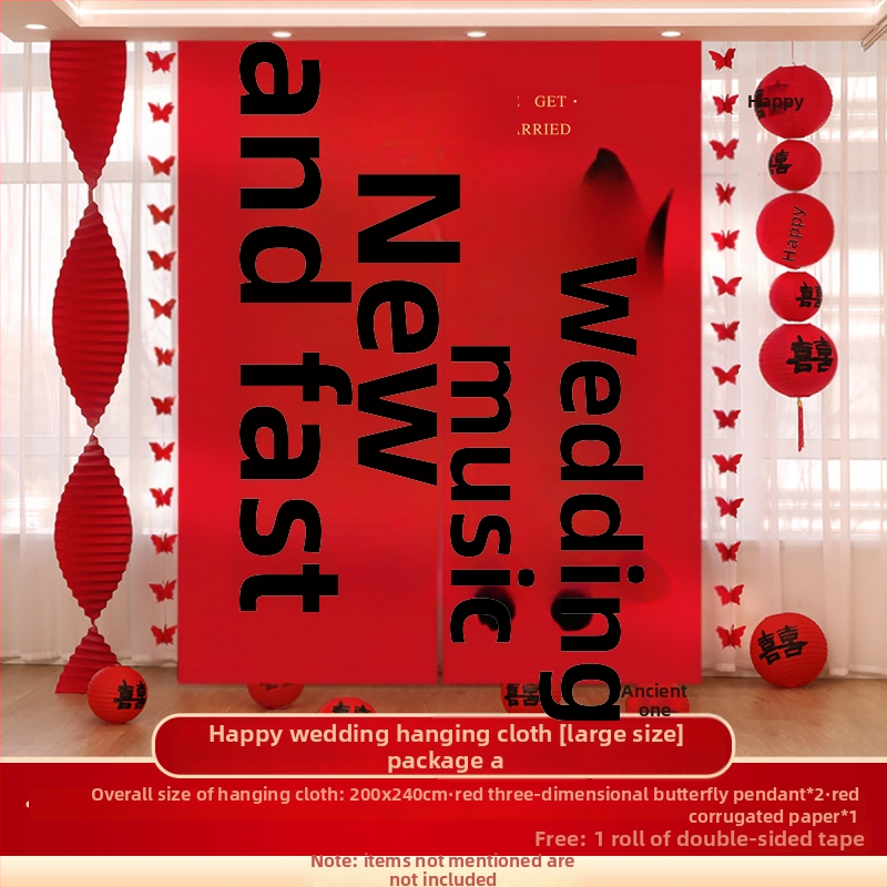 Esküvői reggeli köntös fotózáshoz és eljegyzési dekorációhoz – függő vászon falidekor (Anyag: Függő vászon; Importált: Nem; Márka: Kintoma; Kategória: Boldog szó)