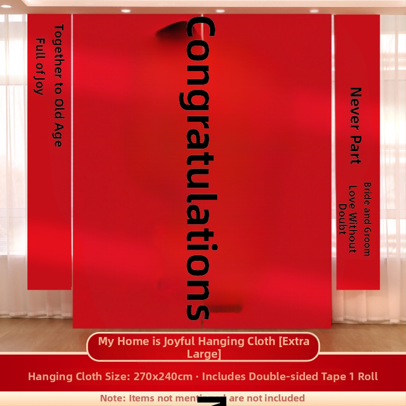 Esküvői reggeli köntös fotózáshoz és eljegyzési dekorációhoz – függő vászon falidekor (Anyag: Függő vászon; Importált: Nem; Márka: Kintoma; Kategória: Boldog szó)