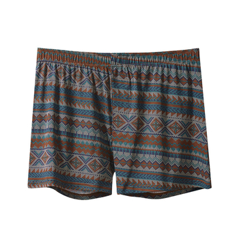 Muške pamucne bokserice sa srednjim strukom, prozračne, brzo suše, 90–95% pamuka, geometrijski/gradijentni/valoviti uzorak