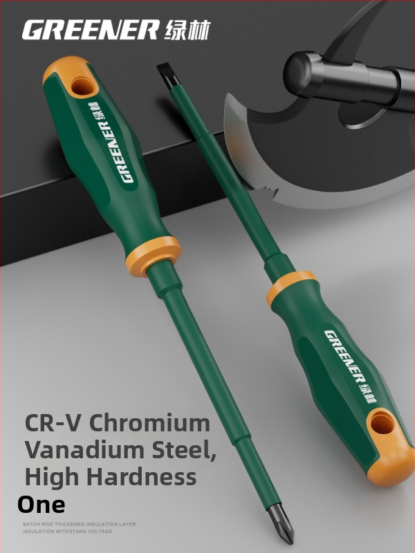 Skrutkovač s krížovou hlavou pre elektrikárov, plastová rukoväť