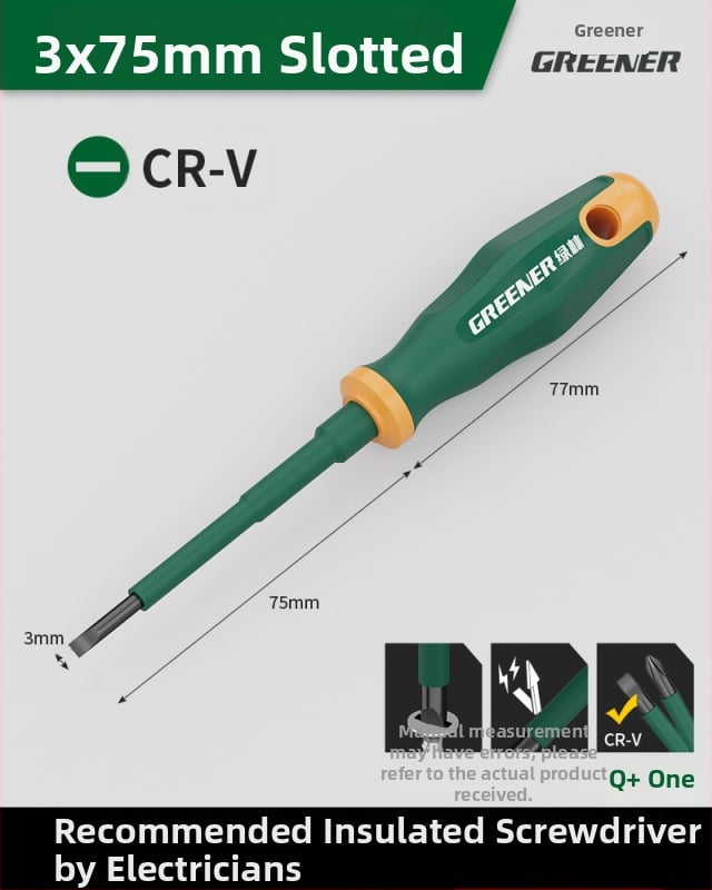Κατσαβίδι με σταυροειδή κεφαλή για ηλεκτρολόγους, πλαστική λαβή