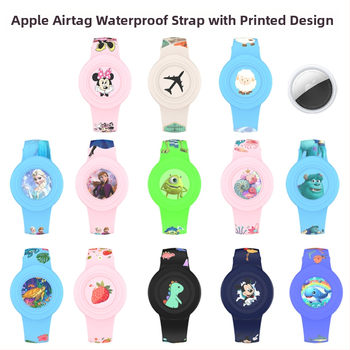 Κάλυμμα λουριού από σιλικόνη για Apple AirTag – Αδιάβροχο, χαριτωμένο στυλ κινούμενο σχέδιο, χύτευση με έγχυση, σειρά Waterproof Strap Cover, μοντέλο Waterproof Strap Cover
