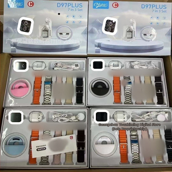 Smartwatch D96/D97/D98/D99 Plus s više stilova silikonskih narukvica, TFT zaslon, Bluetooth pozivi, pametni podsjetnici, bežično punjenje, kompatibilan s iOS