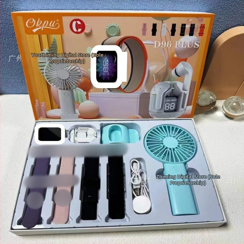 Smartwatch D96/D97/D98/D99 Plus s više stilova silikonskih narukvica, TFT zaslon, Bluetooth pozivi, pametni podsjetnici, bežično punjenje, kompatibilan s iOS