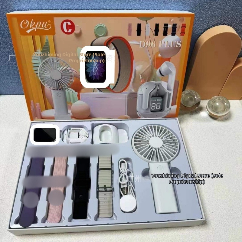 Smartwatch D96/D97/D98/D99 Plus s više stilova silikonskih narukvica, TFT zaslon, Bluetooth pozivi, pametni podsjetnici, bežično punjenje, kompatibilan s iOS