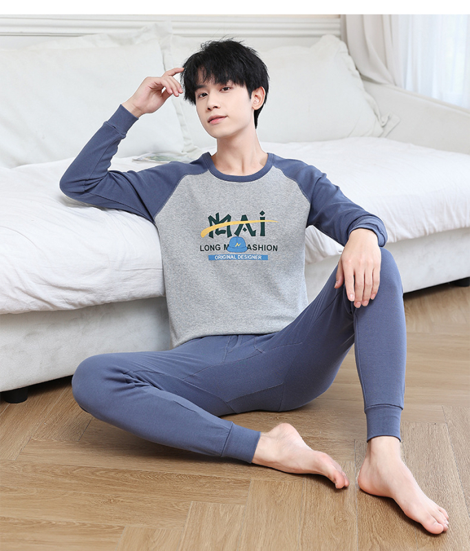 Set termo donjeg rublja za tinejdžere – antibakterijski pamuk 100%, topao, 210 g, jednoslojni