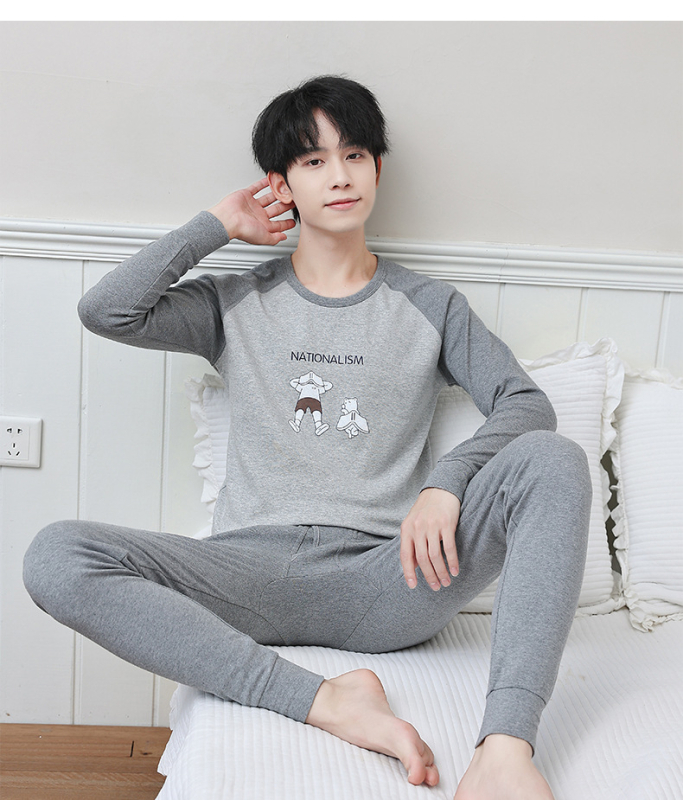 Set termo donjeg rublja za tinejdžere – antibakterijski pamuk 100%, topao, 210 g, jednoslojni