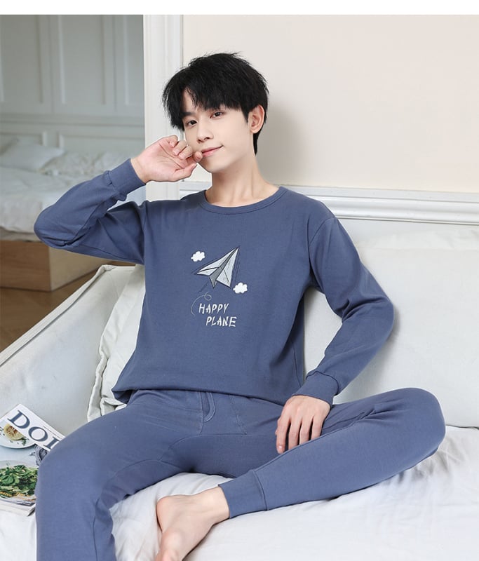 Set termo donjeg rublja za tinejdžere – antibakterijski pamuk 100%, topao, 210 g, jednoslojni