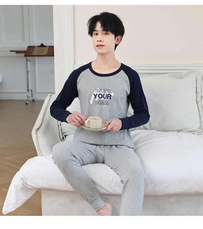 Set termo donjeg rublja za tinejdžere – antibakterijski pamuk 100%, topao, 210 g, jednoslojni