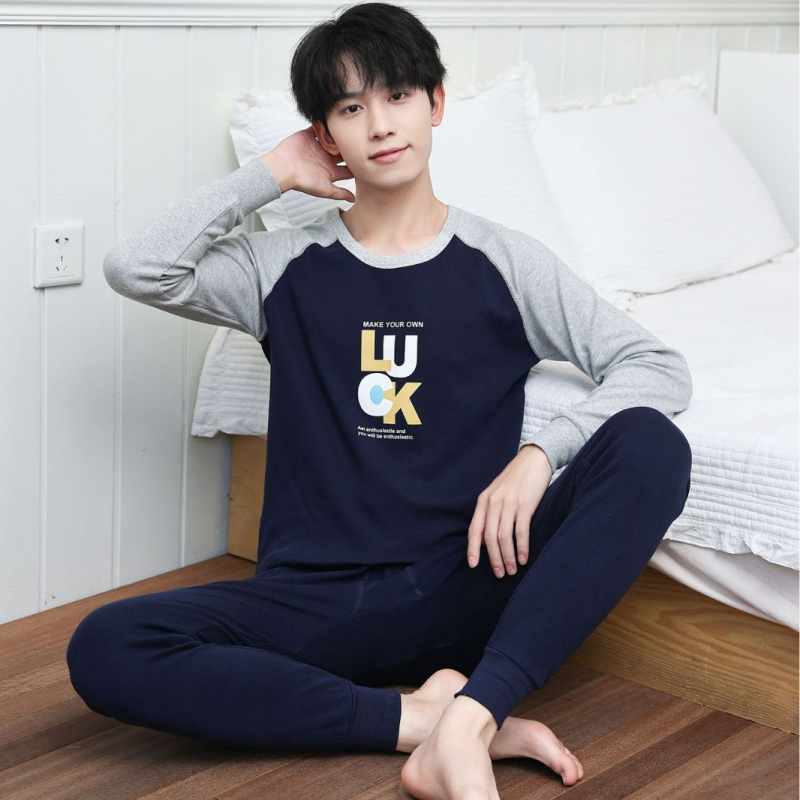 Set termo donjeg rublja za tinejdžere – antibakterijski pamuk 100%, topao, 210 g, jednoslojni