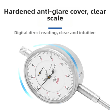 Dial indikátor s magnetickou základňou, odolný voči nárazom, rozsah 0-1-3-5-10-30-50, GB1219-2008, značka Ha Amount