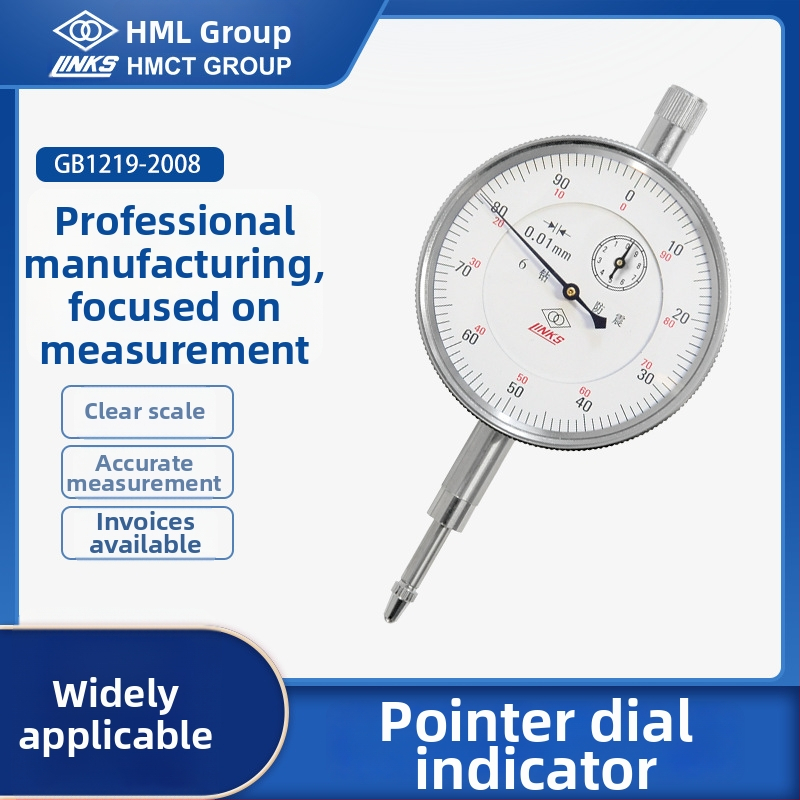 Dial indikátor s magnetickou základňou, odolný voči nárazom, rozsah 0-1-3-5-10-30-50, GB1219-2008, značka Ha Amount