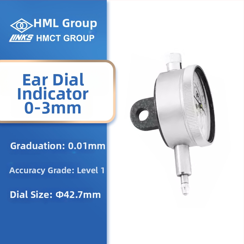 Dial indikátor s magnetickou základňou, odolný voči nárazom, rozsah 0-1-3-5-10-30-50, GB1219-2008, značka Ha Amount