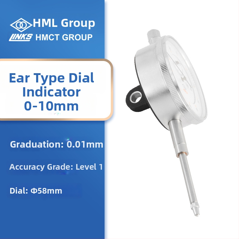 Dial indikátor s magnetickou základňou, odolný voči nárazom, rozsah 0-1-3-5-10-30-50, GB1219-2008, značka Ha Amount