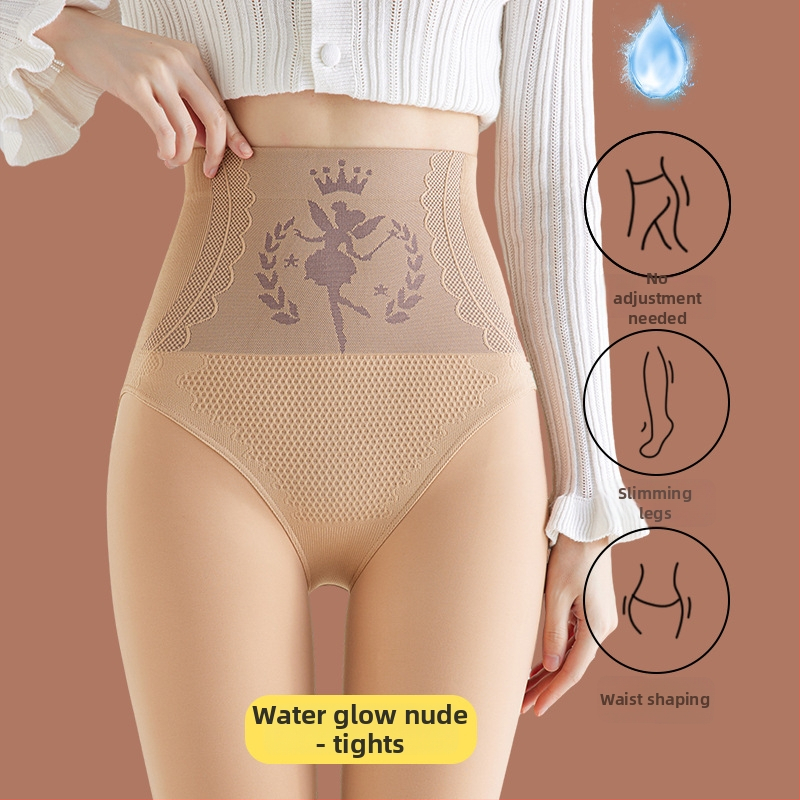 Колготки с подплатой от флис, висока талия, дебели, топли, нейлон-спандекс