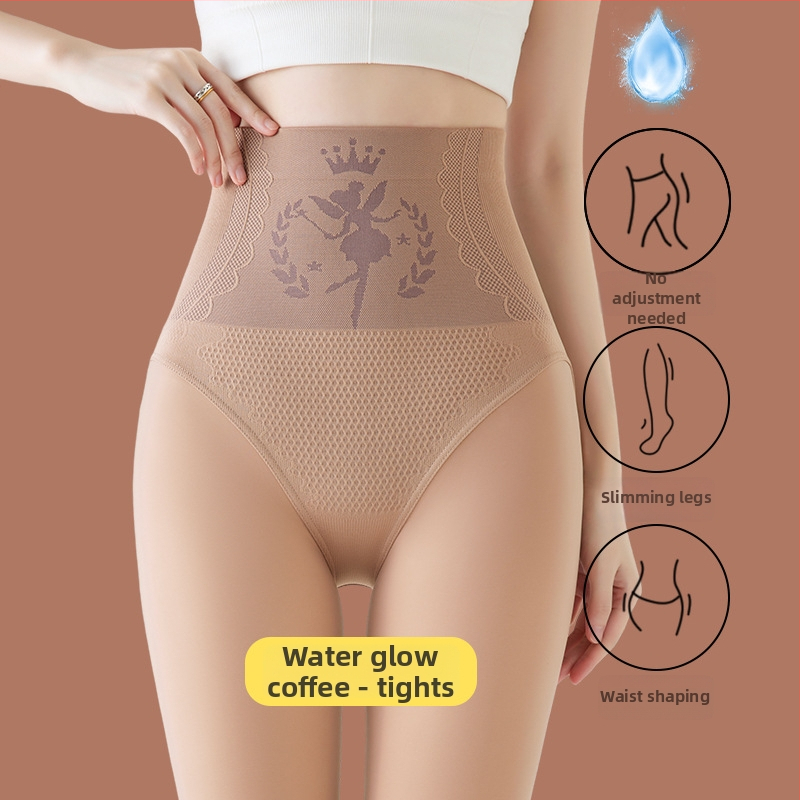 Колготки с подплатой от флис, висока талия, дебели, топли, нейлон-спандекс