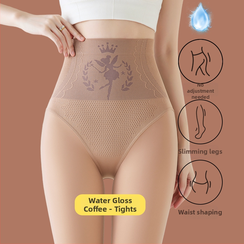 Колготки с подплатой от флис, висока талия, дебели, топли, нейлон-спандекс