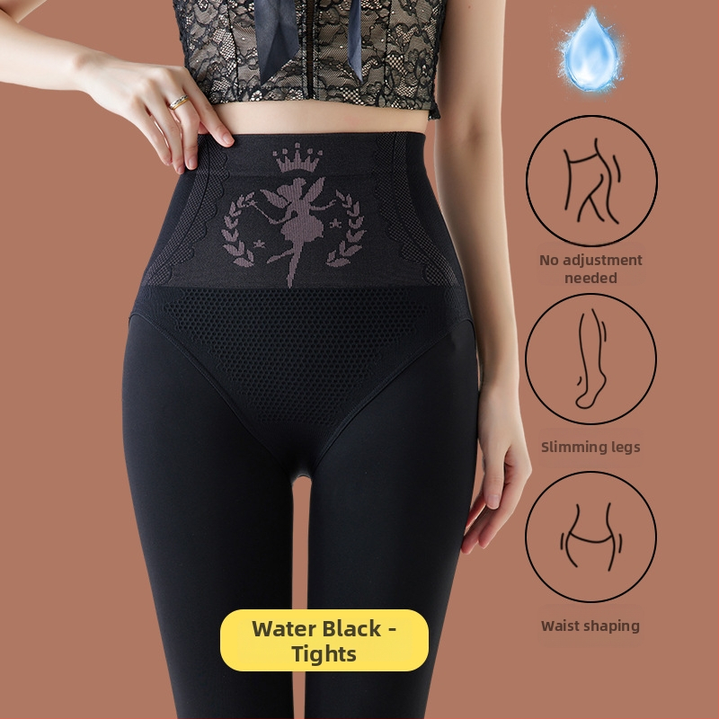 Колготки с подплатой от флис, висока талия, дебели, топли, нейлон-спандекс