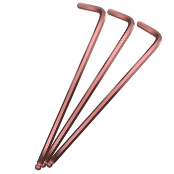 S2-es acélból készült golyófejes imbuszkulcs, L-forma, hosszított, belső hatszög 2,5 mm és 4 mm