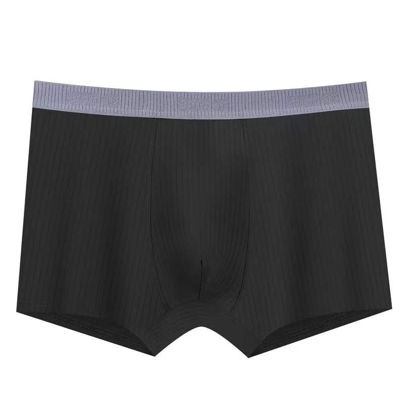 Muške pamuk bokserice, prozračne, pleteni materijal, srednji struk, jednobojni uzorak