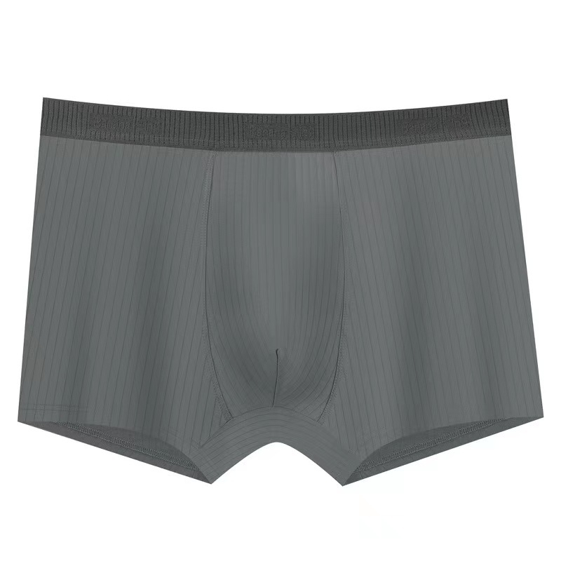 Muške pamuk bokserice, prozračne, pleteni materijal, srednji struk, jednobojni uzorak