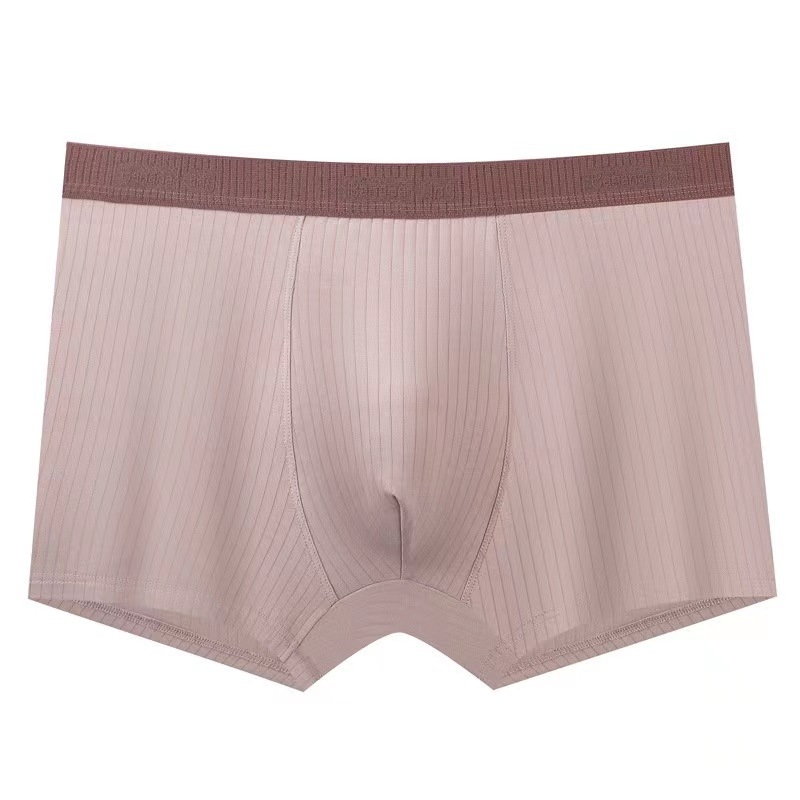 Muške pamuk bokserice, prozračne, pleteni materijal, srednji struk, jednobojni uzorak