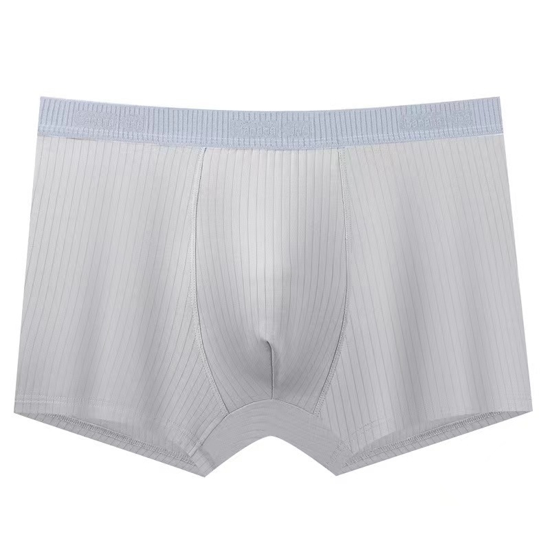 Muške pamuk bokserice, prozračne, pleteni materijal, srednji struk, jednobojni uzorak