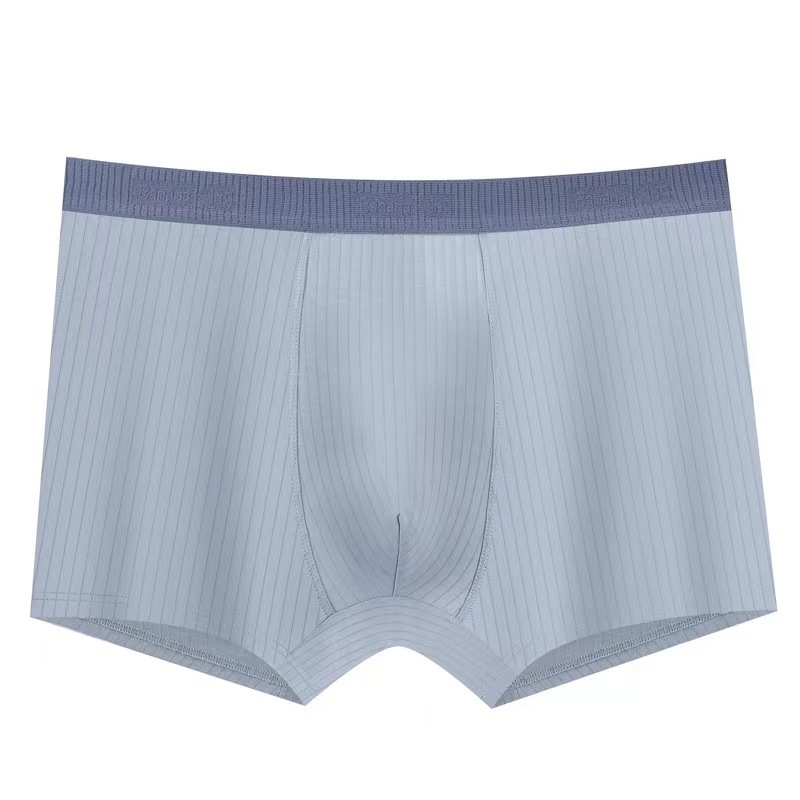 Muške pamuk bokserice, prozračne, pleteni materijal, srednji struk, jednobojni uzorak