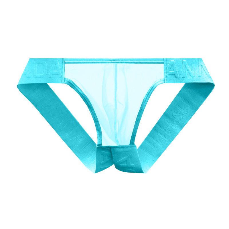 Adannu chiloti bărbați tip T-back, talie joasă, buzunar din nylon respirabil, țesătură tricotată