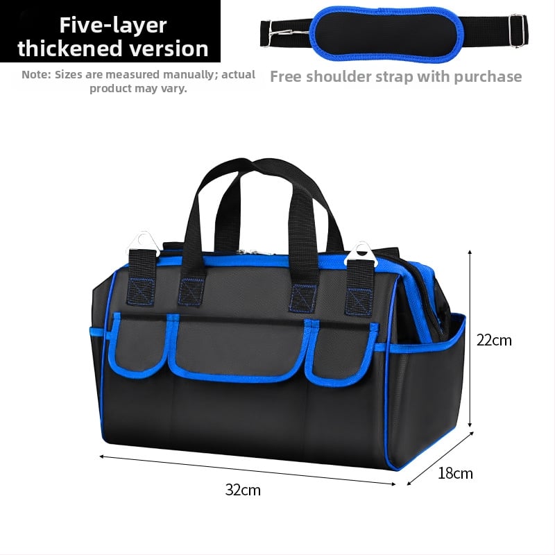 Чанта за електротехник с многослойно съхранение, водоустойчива, преносима през рамо