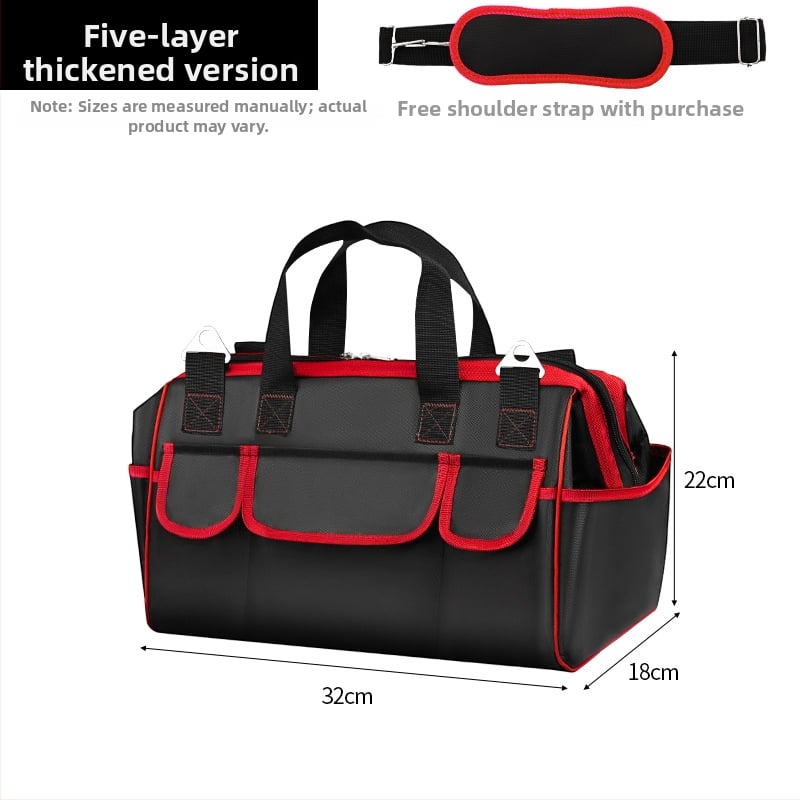 Чанта за електротехник с многослойно съхранение, водоустойчива, преносима през рамо