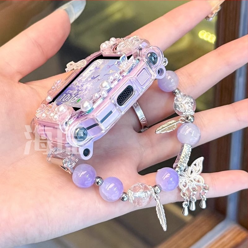 Beaded TPU remen za Little Genius pametni sat, 12 mm priključak, kompatibilan sa Z11, Z10, Z9 Mladi verzija, Z8A, Z7S, Z6S, Z6A