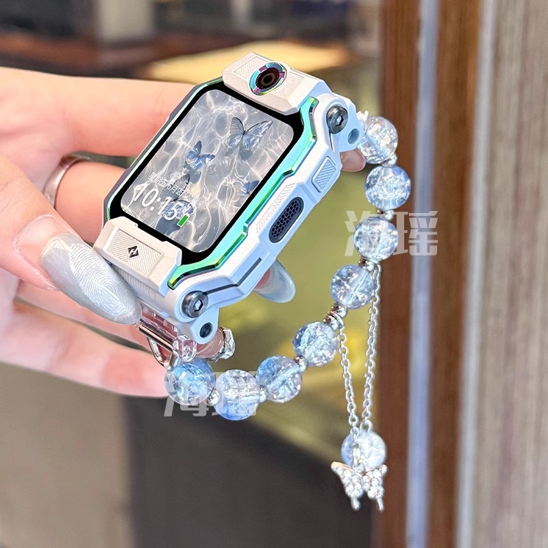 Beaded TPU remen za Little Genius pametni sat, 12 mm priključak, kompatibilan sa Z11, Z10, Z9 Mladi verzija, Z8A, Z7S, Z6S, Z6A