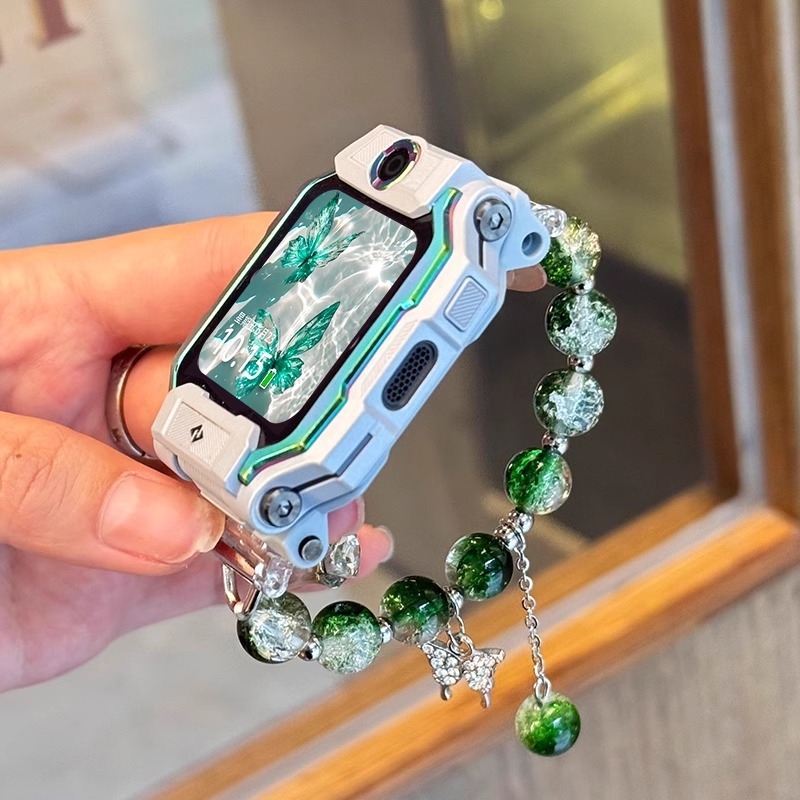 Beaded TPU remen za Little Genius pametni sat, 12 mm priključak, kompatibilan sa Z11, Z10, Z9 Mladi verzija, Z8A, Z7S, Z6S, Z6A