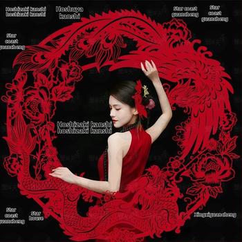 Novokórejský štýl papierových výrezov s šťastnými slovami pre výzdobu svadobnej spálne – Materiál: flokovaný textil; Import: Nie; Značka: Iné; Kategória: Šťastné slová