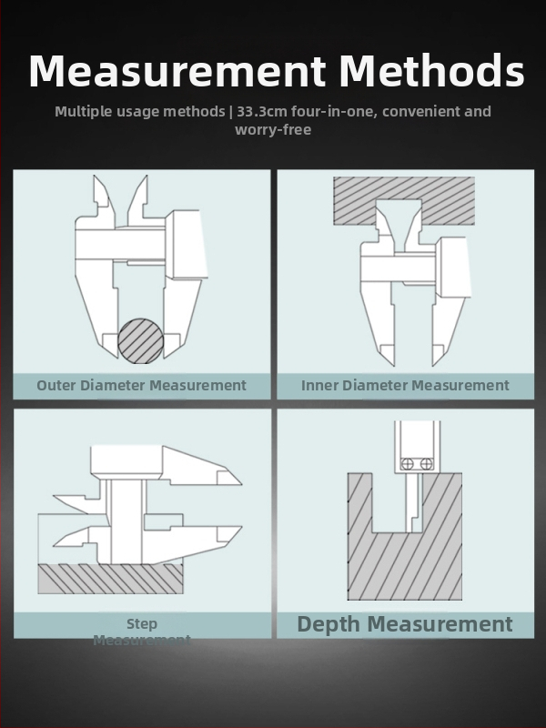 Digitálny posuvné meradlo z nerezovej ocele – priemyselná trieda, vysoká presnosť, digitálny displej