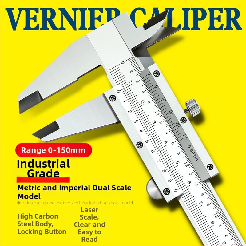 Цифров калипер от неръждаема стомана – индустриален клас, висока прецизност, цифров дисплей