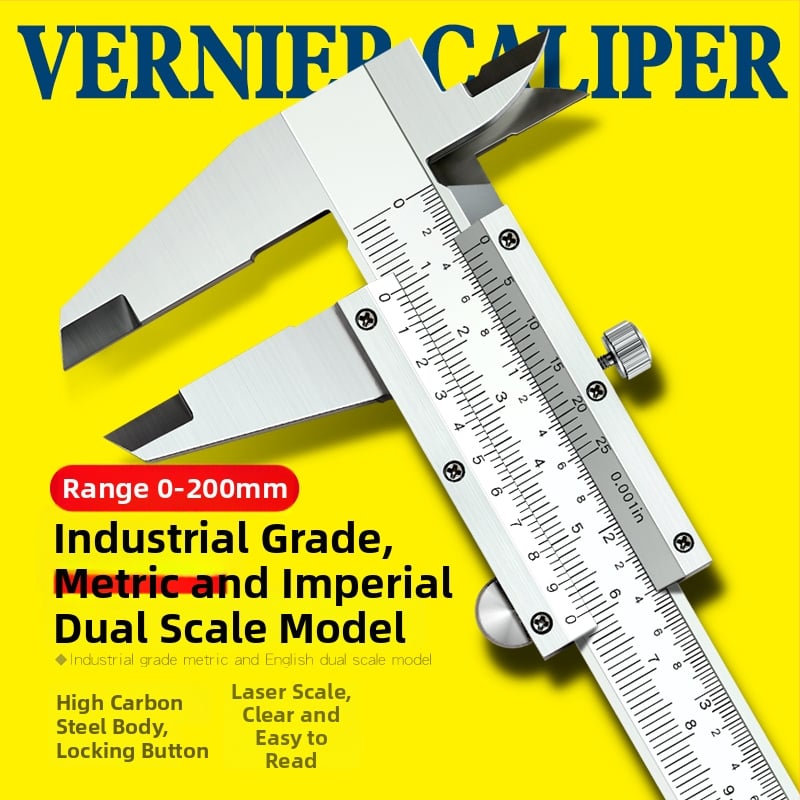 Цифров калипер от неръждаема стомана – индустриален клас, висока прецизност, цифров дисплей