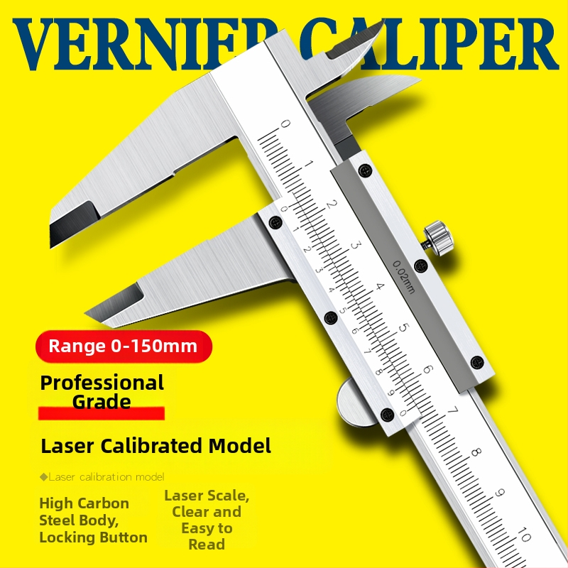 Цифров калипер от неръждаема стомана – индустриален клас, висока прецизност, цифров дисплей