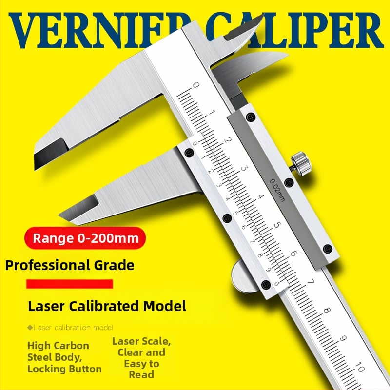 Цифров калипер от неръждаема стомана – индустриален клас, висока прецизност, цифров дисплей