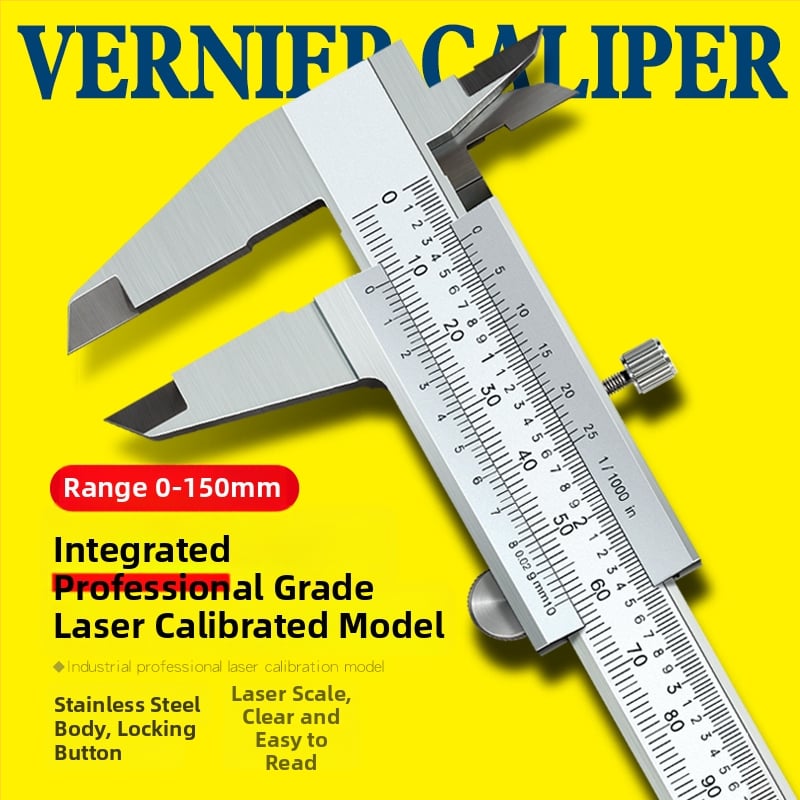 Цифров калипер от неръждаема стомана – индустриален клас, висока прецизност, цифров дисплей